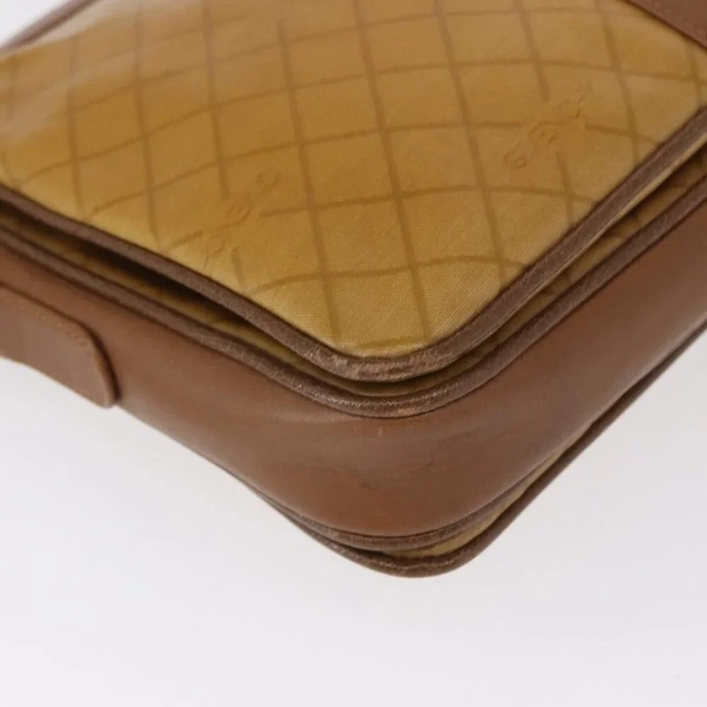 Authentic GIVENCHY Shoulder Bag PVC Canvas Beige Gold - Picture 16 of 16